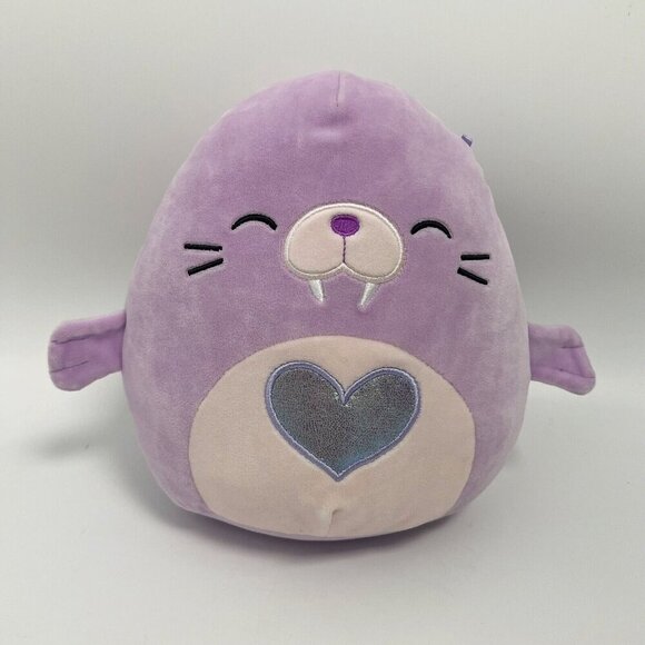 Squishmallows Kelly Toy Winnie The Walrus Plush Animal Purple Girls - Picture 1 of 6